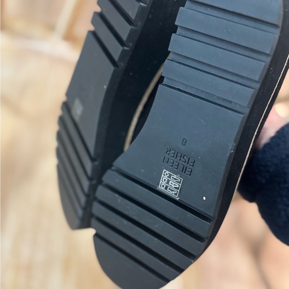 New Eileen Fisher Womens Ells Loafer-BLACK Suede PLATFORM Size 6 - Picture 10 of 10
